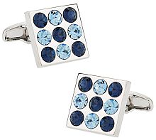 Silver Monogram Strass Swarovski Cufflinks M68252