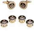 Crystal Gold Masonic Formal Set for Freemasons