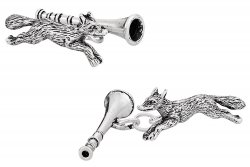 Fox & Horn Cufflinks in Sterling Silver