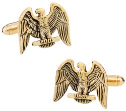 Gold American Eagle Cufflinks