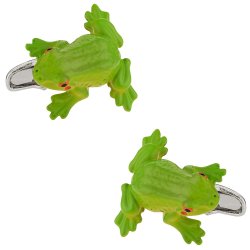 Green Frog Cufflinks