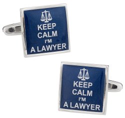 Keep Calm Lawyer Cufflinks