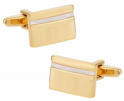 Mother of Pearl Goldtone Cufflinks
