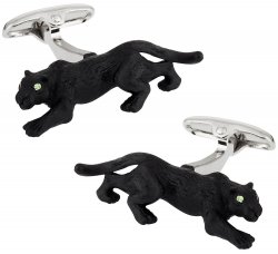 Painted Panther Cufflinks
