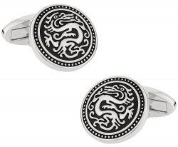 Silver Chinese Dragon Cufflinks