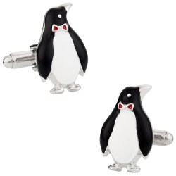 Silver Penguin Cufflinks