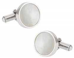 Sterling Silver Mother of Pearl Cufflinks
