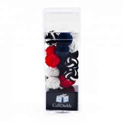 Gift Idea for Men--Silk Knot Cufflink Set - 5 pairs