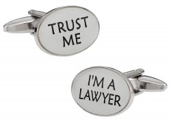 Trust Me Lawyer Cufflinks
