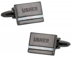 Usher Cufflinks with Mother of Pearl