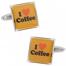 I Love Coffee Cufflinks