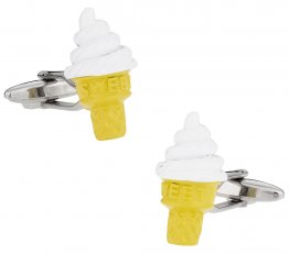 Ice Cream Cone Cufflinks