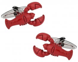 Red Maine Lobster Cufflinks