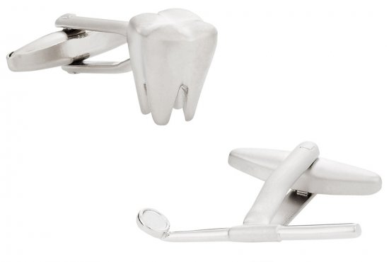 Dentist Cufflinks - Tool and Tooth