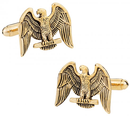 Gold American Eagle Cufflinks