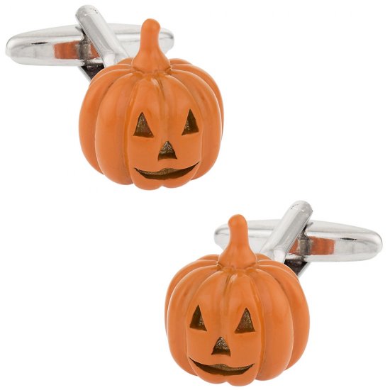 Jack O Lantern Pumpkin Halloween Cufflinks