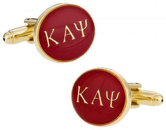Kappa Alpha Psi Red Gold Cufflinks