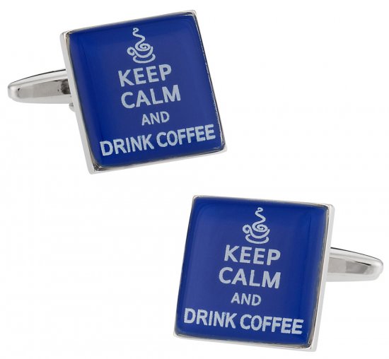 Keep Calm Coffee Cufflinks