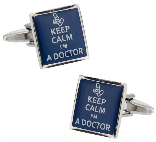 Keep Calm Doctor Cufflinks