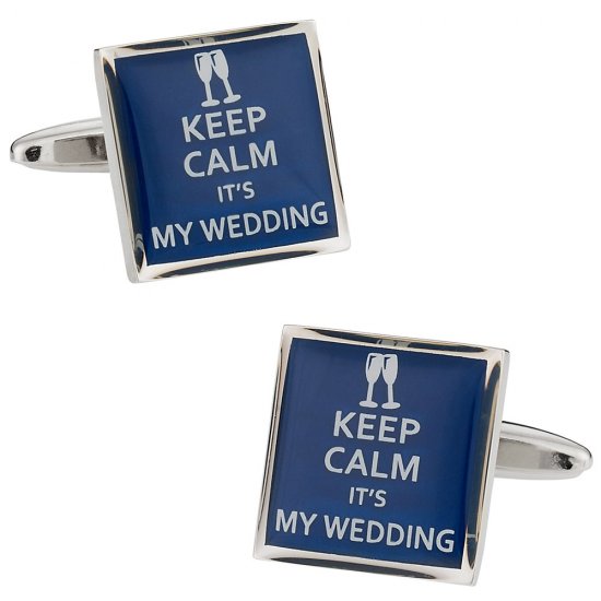 Keep Calm Wedding Cufflinks