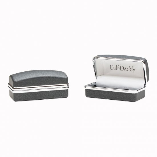Movable Stainless Steel Oval Cufflinks