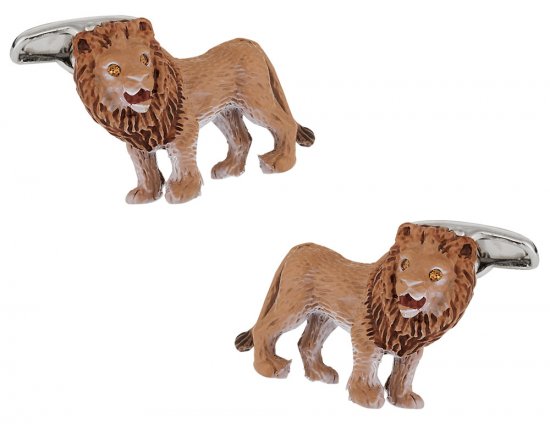 Painted Lion Cufflinks