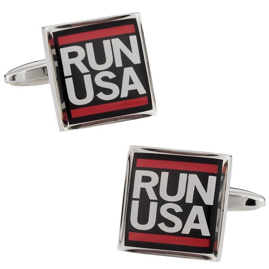 Runner Gift Idea - Run USA Cufflinks
