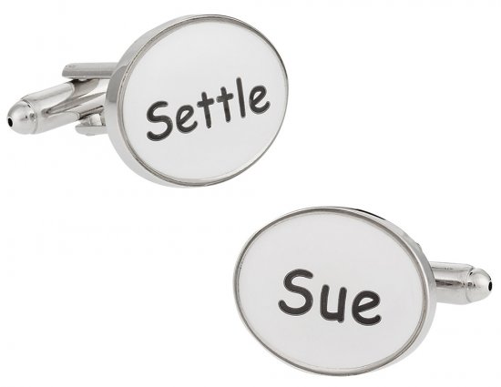Settle or Sue Cufflinks