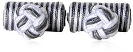 Silver Gray Silk Knots