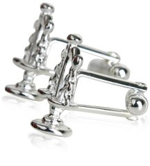 Lawyer Gift Idea - Sterling Silver Scales of Justice Cufflinks