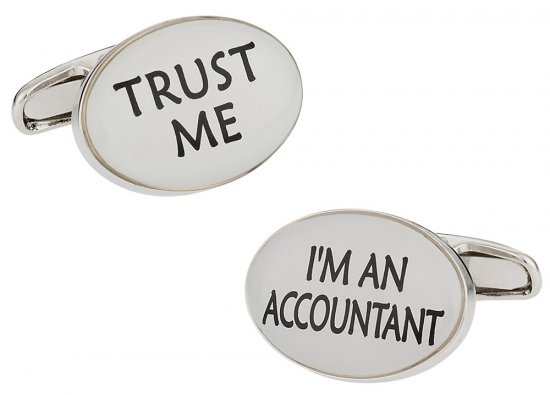 Trust Me Accountant Cufflinks