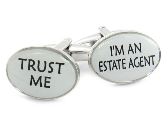 Trust Me Estate Agent Cufflinks