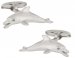 Dolphin Cufflinks in Silver