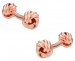 Double Knot Rose Gold Cufflinks
