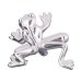 Frog Cufflinks in Sterling Silver