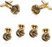 Gold Knot Formal Set of Cufflinks Studs
