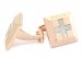 Mother of Pearl Cross Rose Gold Cufflinks