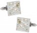 Mother of Pearl Honeycomb Cufflinks