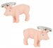 Painted Pig Cufflinks