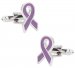 Purple Awareness Ribbon Cufflinks