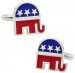 Republican GOP Elephant Cufflinks