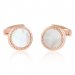 Rose Gold Mother of Pearl Cufflinks and Studs