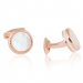 Rose Gold Mother of Pearl Cufflinks and Studs