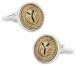 Subway Token Cufflinks for New York City Clad in Sterling Silver Plate