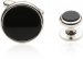 Men's Tuxedo Cufflinks and Studs - Black Onyx with Silver Tone